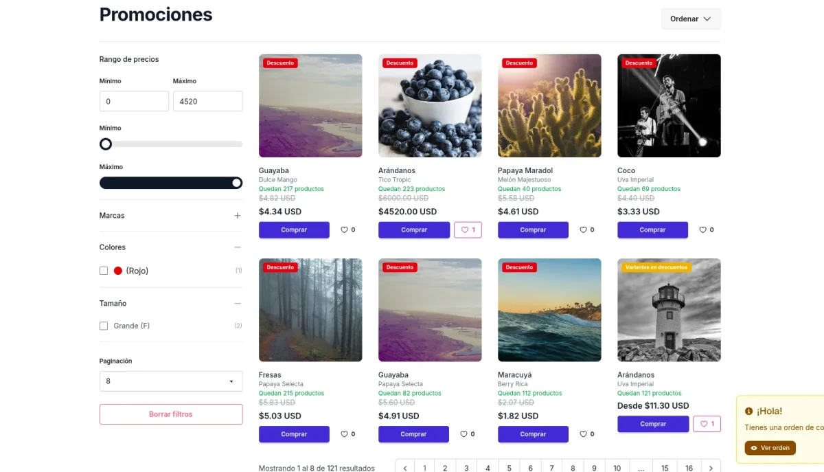 Mall Dorado - Nuevas URLs y filtros avanzados